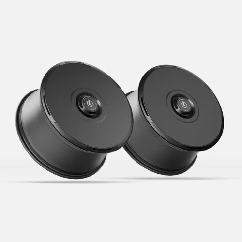 Black Tesla Wheel Covers: HALODISC 2 RTP